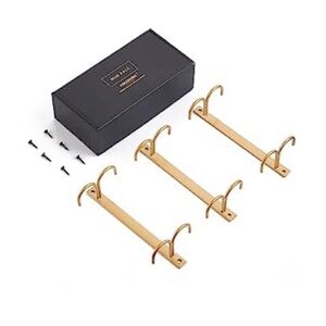 FOMANSH under rack Mug Rack kitchen series Gold Wall-Mounted Hook Set